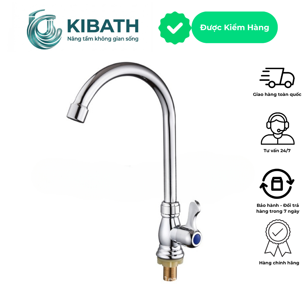Vòi Rửa Chén Giá Rẻ Xoay 360 Độ - Vòi Nhựa Cứng Chống Áp Suất Tốt, Dễ Lắp Đặt