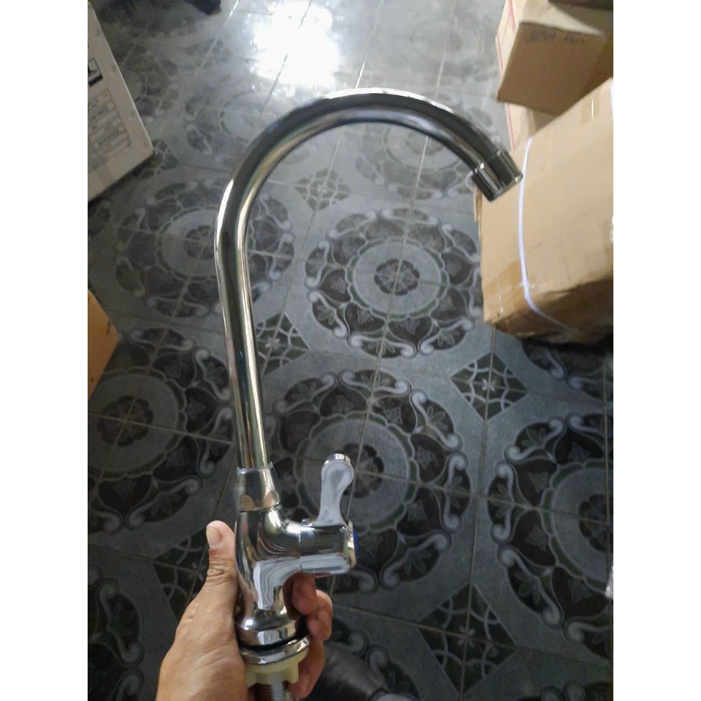 Vòi Rửa Chén Giá Rẻ Xoay 360 Độ - Vòi Nhựa Cứng Chống Áp Suất Tốt, Dễ Lắp Đặt