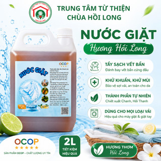 Nước Giặt OCOP Hương Hồi Long 2L - Bồ Hòn Chanh Dứa, Thơm Lâu, Dịu Nhẹ