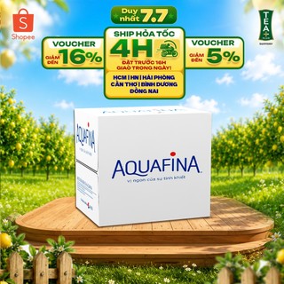 [SALE 15.7] Thùng 4 Chai Nước tinh khiết Aquafina (5L/chai)