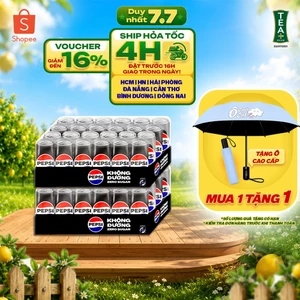 Combo 2 Thùng 24 Lon Pepsi Không Calo, Không Đường (320ml/lon)
