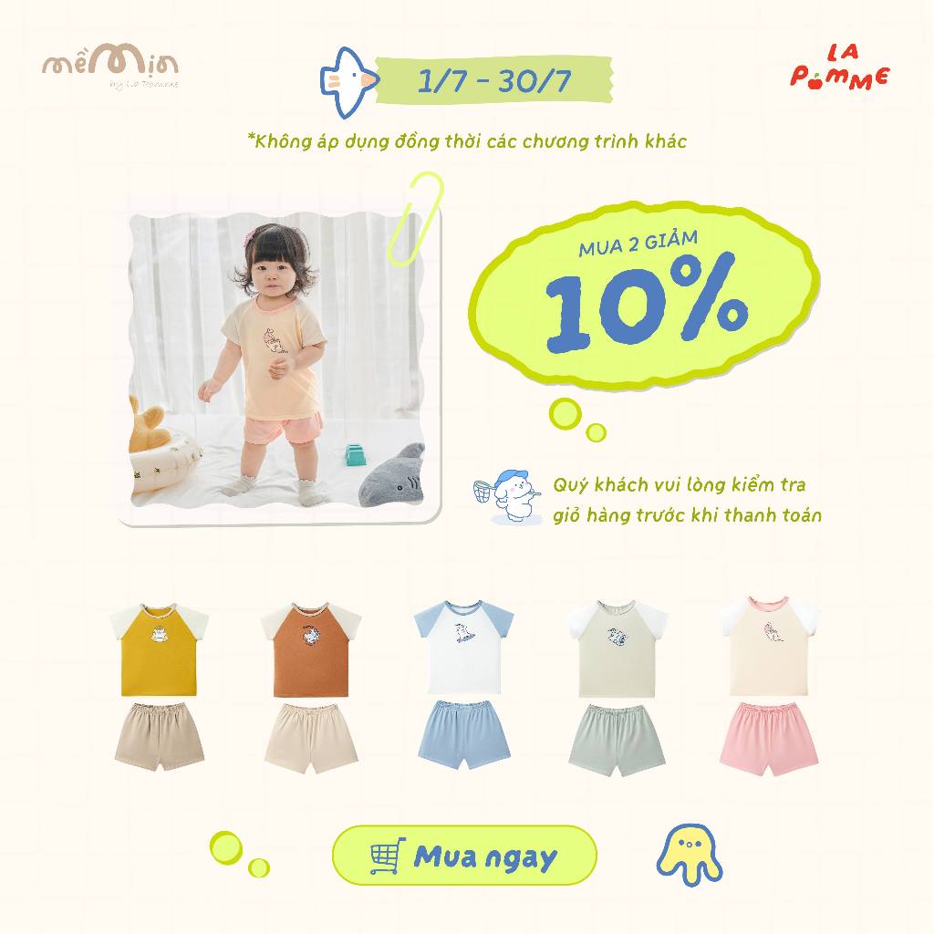 Bộ cộc tay Mềm Mịn by La Pomme những người bạn xứ biển