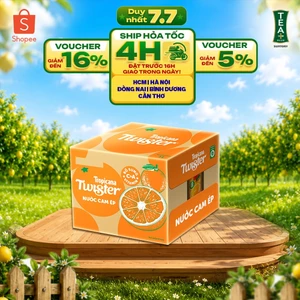 Thùng 12 Chai Nước Trái Cây Twister Cam (1L/chai)