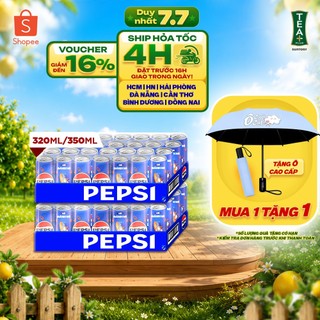 [SALE 15.7] Combo 2 Thùng 24 Lon Pepsi (320ml/lon hoặc 350ml/lon)
