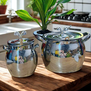 Âu đựng mỡ inox 304 không gỉ kèm lọc và nắp đậy dung tích 1L 3L tặng kèm thìa tiện lợi