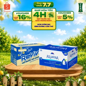 Combo 1 Thùng 24 Chai Revive và 1 Thùng 24 Aquafina (500ml/chai)