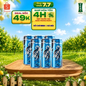 Lốc 6 Lon Nước Tăng Lực Sting Xanh Vị Việt Quất (320ml/lon)