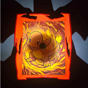 Charmander/Charizard - Đèn Bóng Đèn Tạo Bóng Anime Dragon Ball - Đồ Decor Phòng Ngủ, Bàn Làm Việc, Quà Tặng Fan Anime