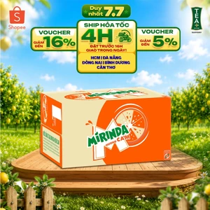 Thùng 24 Chai Nước Ngọt Giải Khát Mirinda Cam (390ml/chai)
