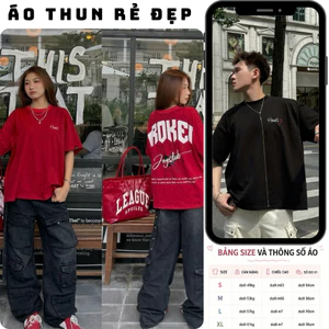 Áo thun, phông HEART BROKEN Áo tay lỡ tshirt cổ tròn UNISEX nam nữ Cotton oversize form rộng