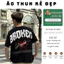 Áo thun, phông HEART BROKEN Áo tay lỡ tshirt cổ tròn UNISEX nam nữ Cotton oversize form rộng