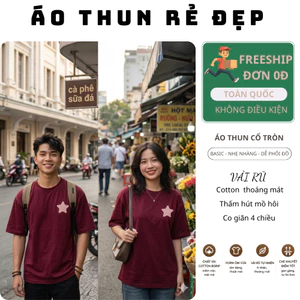 Áo thun, phông BACKRAP NGÔI SAO Áo tay lỡ tshirt cổ tròn UNISEX nam nữ Cotton oversize form rộng
