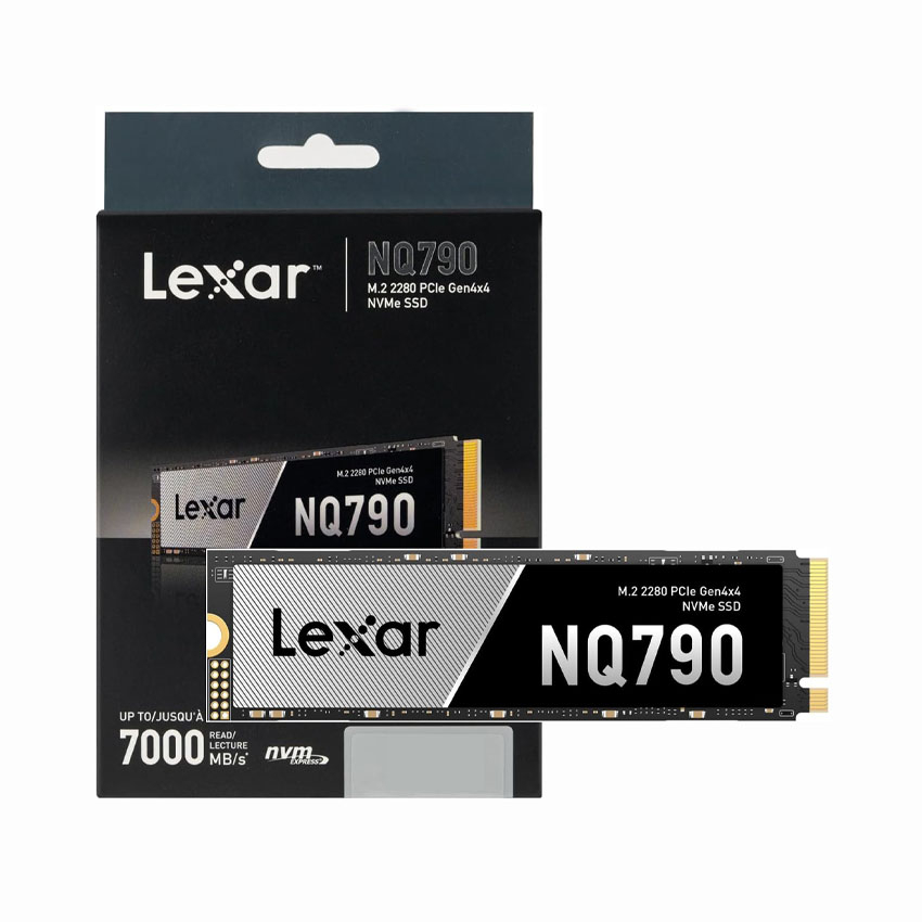 Ổ Cứng SSD Lexar NQ790 512GB M2 2280 NVMe PCIe Gen 4x4 (Đọc 7000MB/s Ghi 2900MB/s) | Chính Hãng | Bảo Hành 60 Tháng | BigBuy360 - bigbuy360.vn
