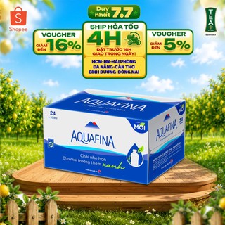 [SALE 15.7] Thùng 24 Chai Nước tinh khiết Aquafina (355ml/chai)
