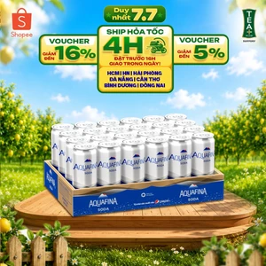 Thùng 24 Lon Nước Uống Có Gaz Aquafina Soda (320ml/lon)