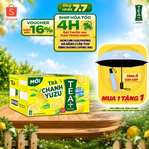 Thùng 24 Chai Trà Ô long Tea+ Vị Chanh Yuzu (450 ml/chai)