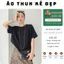 Áo thun, phông TRƠN Áo tay lỡ tshirt cổ tròn UNISEX nam nữ Cotton oversize form rộng