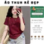 Áo thun, phông TRƠN Áo tay lỡ tshirt cổ tròn UNISEX nam nữ Cotton oversize form rộng