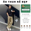 Áo thun, phông TRƠN Áo tay lỡ tshirt cổ tròn UNISEX nam nữ Cotton oversize form rộng