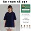 Áo thun, phông TRƠN Áo tay lỡ tshirt cổ tròn UNISEX nam nữ Cotton oversize form rộng