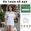 Áo thun, phông M@DENO Áo tay lỡ tshirt cổ tròn UNISEX nam nữ Cotton oversize form rộng
