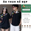 Áo thun, phông M@DENO Áo tay lỡ tshirt cổ tròn UNISEX nam nữ Cotton oversize form rộng
