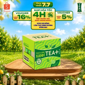 Thùng 12 Chai Trà Ô Long Xanh Tea+ (1L/chai)