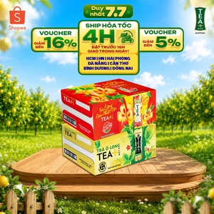 Combo 1 Thùng Trà Ô Long Tea+ và 1 Thùng Trà Ô Long Tea+ Vị Đào Nhiệt Đới (320ml/lon)