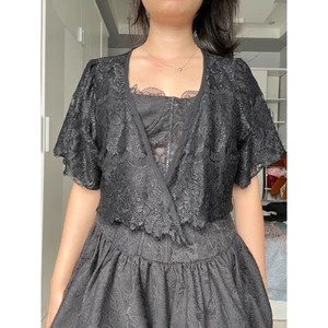 áo khoác voan mỏng tiểu thư vintage 2hand