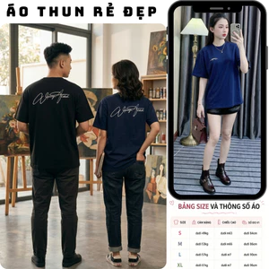 Áo thun, phông CHỮ KÍ Áo tay lỡ tshirt cổ tròn UNISEX nam nữ Cotton oversize form rộng
