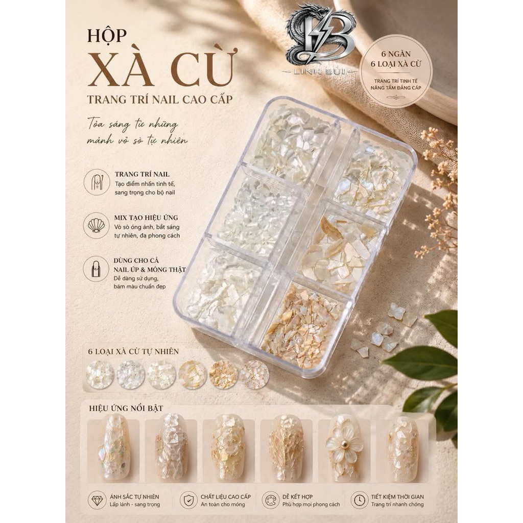 ✨ HỘP XÀ CỪ TRANG TRÍ NAIL CAO CẤP ✨ Linh Bùi