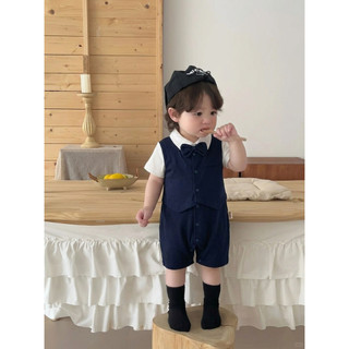 Bộ liền thân cho bé bodysuit dài tay Unbee kèm che thóp chất liệu thu gân Hàn mềm mại thoáng mát