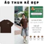 Áo thun, phông ATITITUDE Áo tay lỡ tshirt cổ tròn UNISEX nam nữ Cotton oversize form rộng