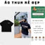 Áo thun, phông ATITITUDE Áo tay lỡ tshirt cổ tròn UNISEX nam nữ Cotton oversize form rộng