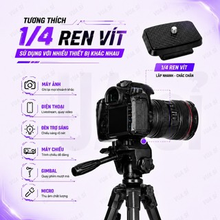 TRIPOD VUASI 360 Chân Máy Ảnh Điện Thoại Cao1m7 Hỗ Trợ CHỤP ẢNH QUAY VIDEO CHUYÊN NGHIỆP Xoay 360 Độ