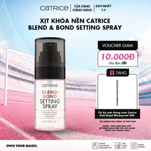 Xịt khoá nền đa năng Catrice Blend & Blond dưỡng ẩm, giữ lớp trang điểm bền màu, lâu trôi