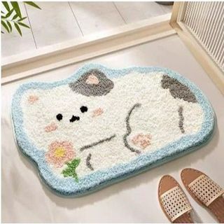 ( TẶNG QUÀ SET 10 KHẨU TRANG) Thảm Lau Chân Cao Cấp-  Dấu Chân Hồng Chống Trơn Trượt, Thấm Nước In Hình 3D 40X60cm MEILI