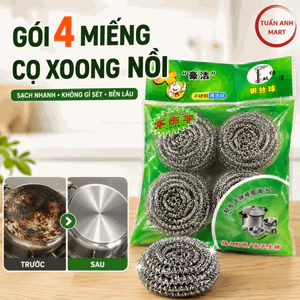 Combo 5 Gói 4 miếng cọ xoong nồi (20 miếng)