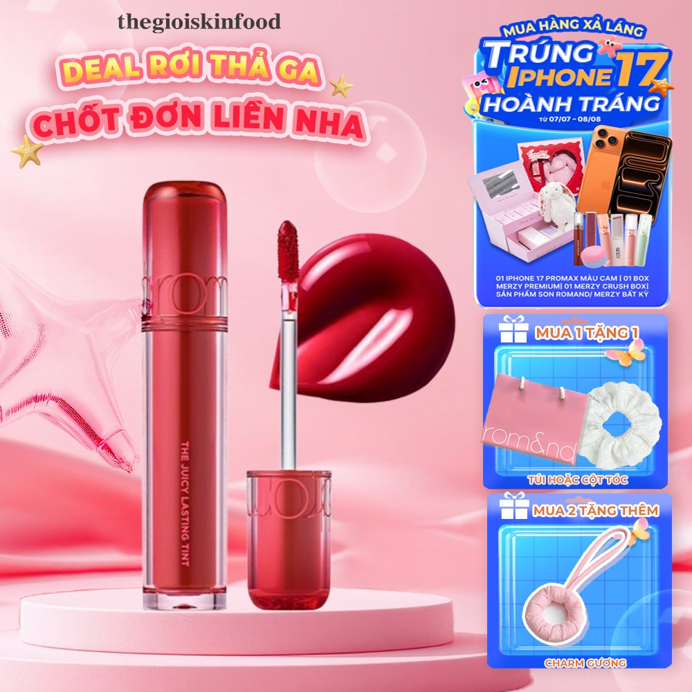 Son tint Romand căng bóng The Juicy Lasting Tint ThegioiSkinfood