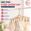 Combo 2 cái Móc phơi tất - phơi đồ lót, móc treo 8 kẹp chống bay