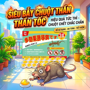 M1T1 hàng nhập Nhật - thuốc diệt chuột - thuốc chuột siêu mạnh, chuột chết nhanh trong nhà 48 viên