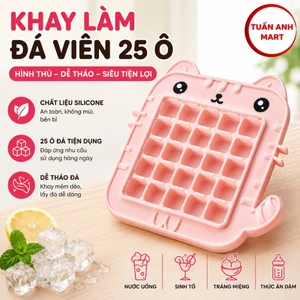 Khay Làm Đá Viên 25 Ô Hình Thú