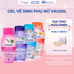Gel Vệ Sinh Phụ Nữ Vagisil - Dung Dịch Vệ Sinh Cân Bằng pH, Kiểm Soát Mùi, Da Nhạy Cảm 240/354ml