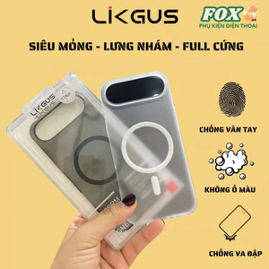 Ốp Likgus Mỏng Nhám Hỗ trợ sạc cho iPhone 17 Air Không Ố Màu - Cao Cấp