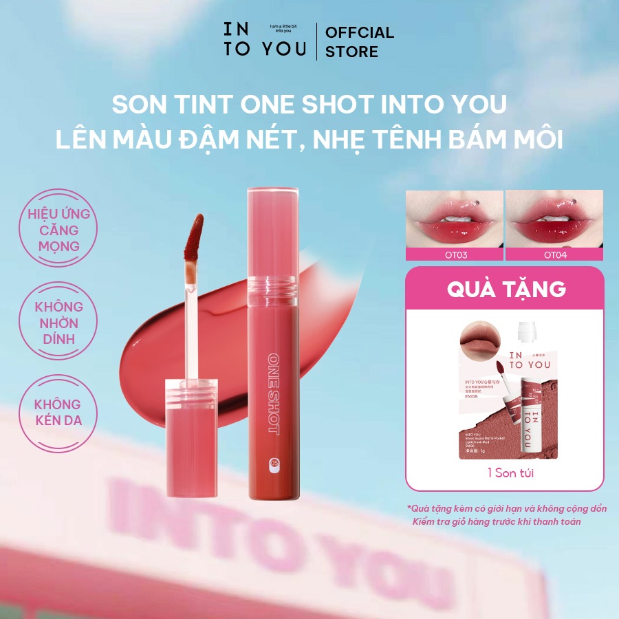 [LIVE] Son Tint One Shot INTO YOU Lên Màu Đậm Nét, Nhẹ Tênh Bám Môi 2.2g