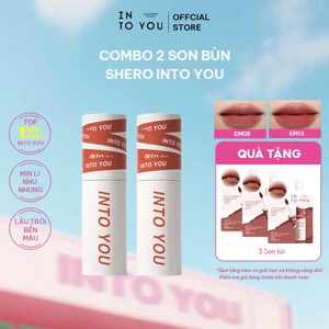 Combo 2 Son Bùn Shero INTO YOU Chất Xốp Mềm Lì Nhẹ Dễ Tán Không Khô Môi Dùng Cho Môi Và Má 2g