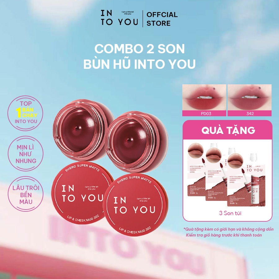 [LIVE] Combo 2 Son Bùn Hũ PD INTO YOU 5g Dung Lượng Lớn Phù Hợp Nhiều Tông Da Nhiều Phong Cách Trang Điểm