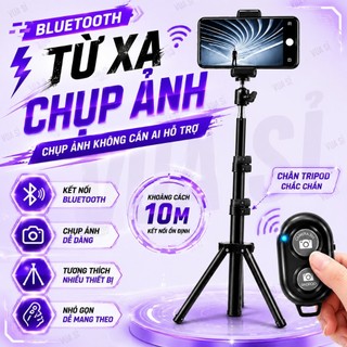 REMOTE VUASI Điều Khiển Kết Nối Bluetooth Hỗ Trợ Chụp Ảnh Từ Xa Cho Điện Thoại , Đa Năng Tiện Lợi