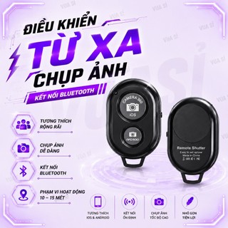 REMOTE VUASI Điều Khiển Kết Nối Bluetooth Hỗ Trợ Chụp Ảnh Từ Xa Cho Điện Thoại , Đa Năng Tiện Lợi