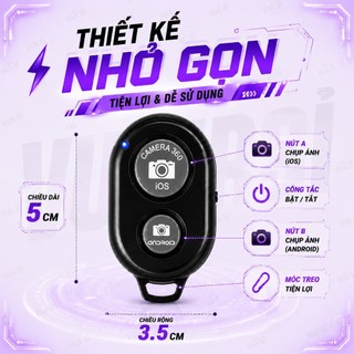 REMOTE VUASI Điều Khiển Kết Nối Bluetooth Hỗ Trợ Chụp Ảnh Từ Xa Cho Điện Thoại , Đa Năng Tiện Lợi